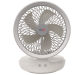 NCE 12 Volt White Oscillating Fan With Light 